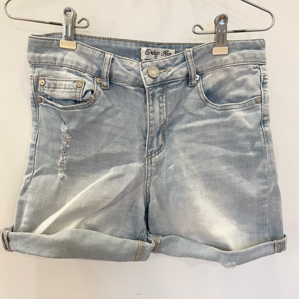 Indigo Rein - Cuffed Denim Shorts